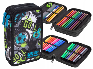 Peračník - Duálny ceruzkový prípad COOLPACK s futbalovým vybavením