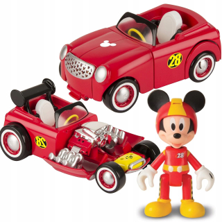 Rozprávkové autíčko - Mickey Mouse Transformné vozidlo + Figurine
