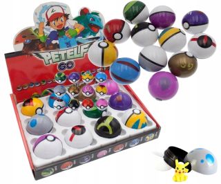 POKEMON 12 KS POKEBAL + 12 KS HRAČSKÉ FÓRKY