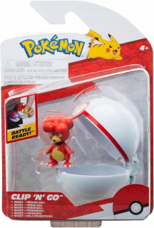 POKEMONOVÁ POSTAVKA MAGBY A PREMIÉR BALL CLIP 'N' GO PKW3139