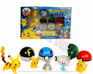 Herná figúrka - Pokemon Go Figurines Pikachu Pokeball Set Figurine