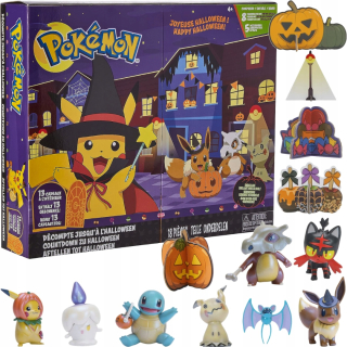 Pokémon Halloween Calendar Original Set s Jazwares figurín