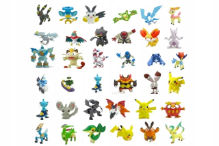 Rozprávková postavička - Pokemon Set 24 Figurines Pikachu Pokemon Go