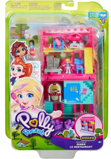 Bábika Polly Pocket - MINI REŠTAURÁCIA S POLŠTÁROM V KRABI GGC30
