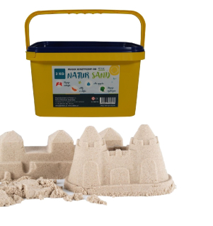 Kinetický piesok - Poľský kinetická pieskom 3 kg v prírodnom vedre