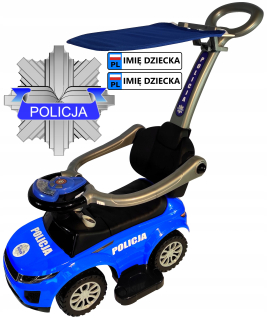 Jezdec, chodítko, odhŕňač, auto 4 v 1 so strieškou TAB