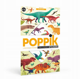 Poppy Jacket Dinosaurs Poster + samolepky