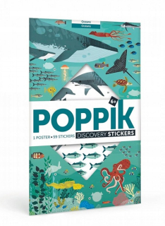 Mak zdvíhanie oceánskeho plagátu + samolepky