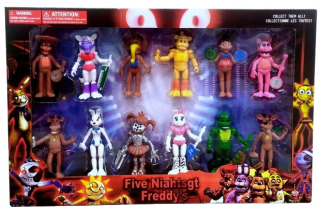 Sada 12 figúrok FNAF Bonnie Foxy Chica Freddy