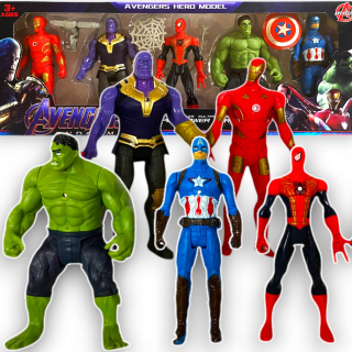 AVENGERS SÚPRAVA ŽELEZNÝCH POSTAVIEK TANOS SPIDERMAN HULK