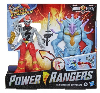 POWER RANGERS DINO FURY CZERWONY RED RANGER 2 OBR