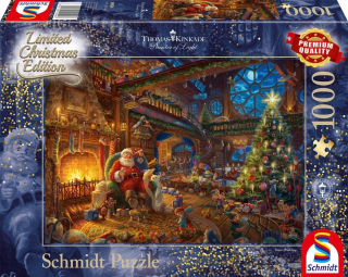 PQ PUZZLE 1000 KINKADE Santa Claus a jeho škriatkovia