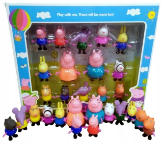 PEPPA PIG VEĽKÁ SADA DETSKÝCH POSTAVIEK, 14 ks