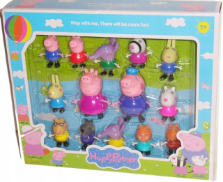 PEPPA PRASIATKO GEORGE MOM OTEC a PRIATELIA 11 ks