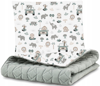 ZAMATOVÁ PREŠÍVANÁ DEKA MINKY 75x100 BABYMAM DEKA