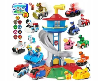 Rozprávkové autíčko - PSI Patrol Základňa s Slide + Auto Chase
