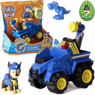 Rozprávkové autíčko - Pes Patrol Vehicle Dinosaury + figúrka Chase + Dino