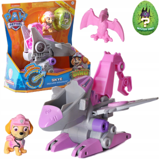Rozprávkové autíčko - PSI Patrol Vehicle Dinosaury + figúrka Skye + Dino