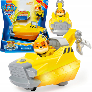 Rozprávkové autíčko - Pes Patrol Mighty Pups Štrk + Deluxe Vehicle