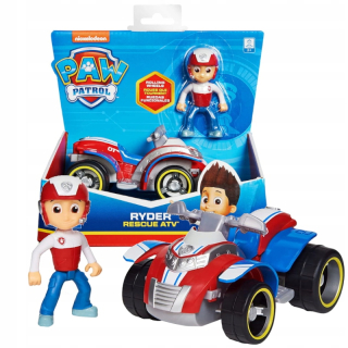 Psi Patrol Quad Núdzové ATV+Ryder Figurine