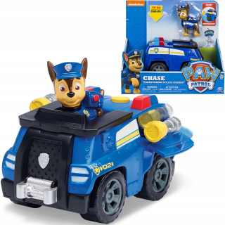 Rozprávkové autíčko - PSI PATROL Transformuje policajné auto a figurín chase