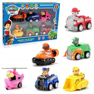 Stavebnica - PSI Patrol Vozidlá auto Set 6ks s PL