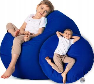 Pouffe King of Chillout, odtiene modrej