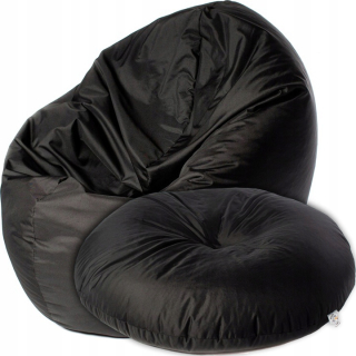 King of Chillout pouffe čierna