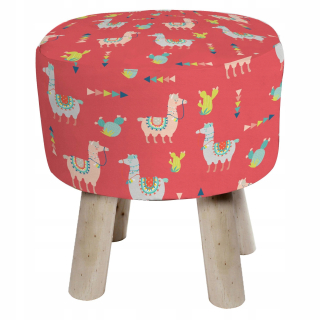 Detský sedací vak - pufa - PUFA Soft stolička pre deti Šťastný Lama 32cm Pouf