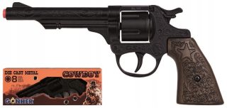 Pištoľ pre deti - Kovový kovbojský revolver PULIO GONHER 80/6