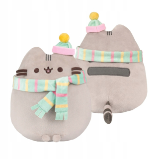 PUSHEEN v čiapke a šále 24cm SUPER SOFT