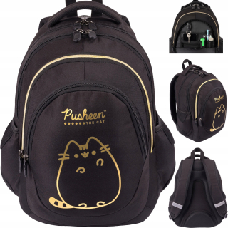 Viackomorový školský batoh Pusheen St. Majewski black, Odtiene žltej a zlatej 23 rokov