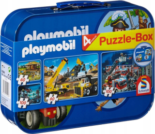 Puzzle 100 El. x2 + 60 el. X2 PLAYMOBIL