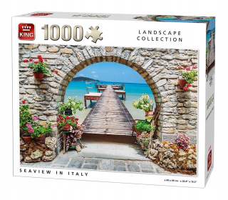 Puzzle 1000 El Taliansko Sea View Pier Beach 01