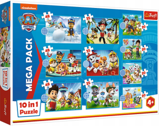 Puzzle 10in1 PSI Patrol Spoľahlivý tím Trefl