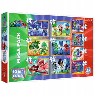 Puzzle Trefl 10W1 Brave Pidżamersi