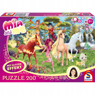 Puzzle 200 prvky MIA a I s účinnosťou brokátu