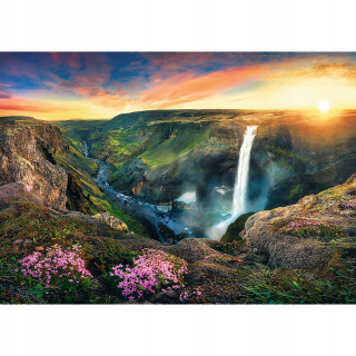 Puzzle 2000 krajina Mountain Island Waterfall Trefl