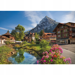 Puzzle 2000 Pohľad na krajinu Alps Taliansko Trefl