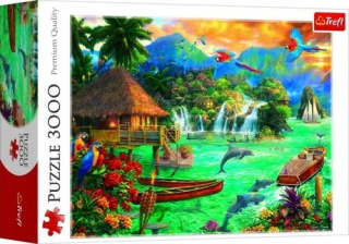 Puzzle 3000 Prvky života na ostrove Trefl