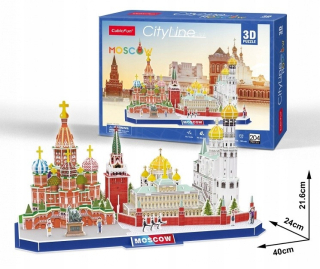 3D Puzzle CityLine Moskva 107el Kremlin Palace Square