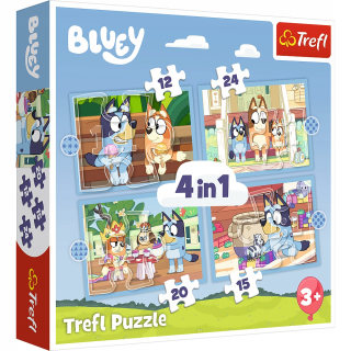Puzzle 4in1 Dogs Dogs Bluey Blu Trefl 3+