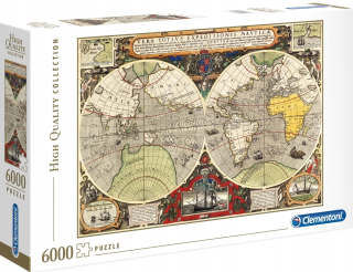 Puzzle 6000 EL Ancient Mapa Mapa staré mapy