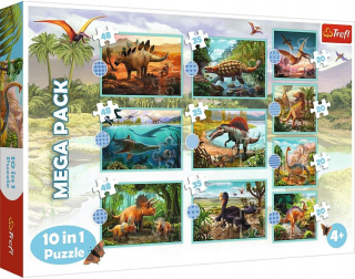 Puzzle dinosaury trefl 10in1 puzzle