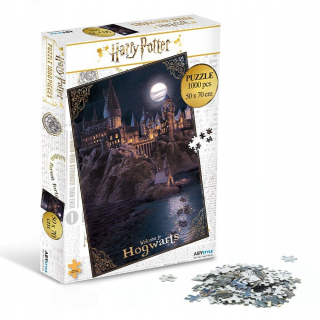Harry Potter Rokfort Puzzle v noci 1000 elementov