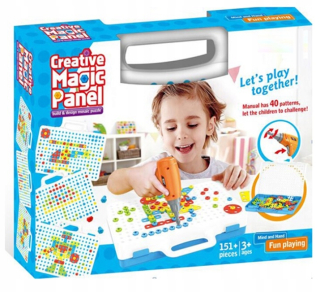 Stavebnica pre deti - Puzzle vzdelávacie bloky deti skrutkovač