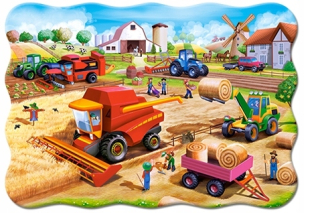 Puzzle maxi puzzle dedina traktor work 20 castor