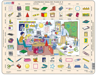 Puzzle učiť anglicky Larsen