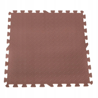 Hračky pre rozvoj lezenia - Pena Puzzle Mata pre deti hnedé 60x60 4ks
