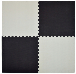 Vzdelávacia podložka pre deti - Puzzle pena kontrast podložka 62x62cm 4 ks